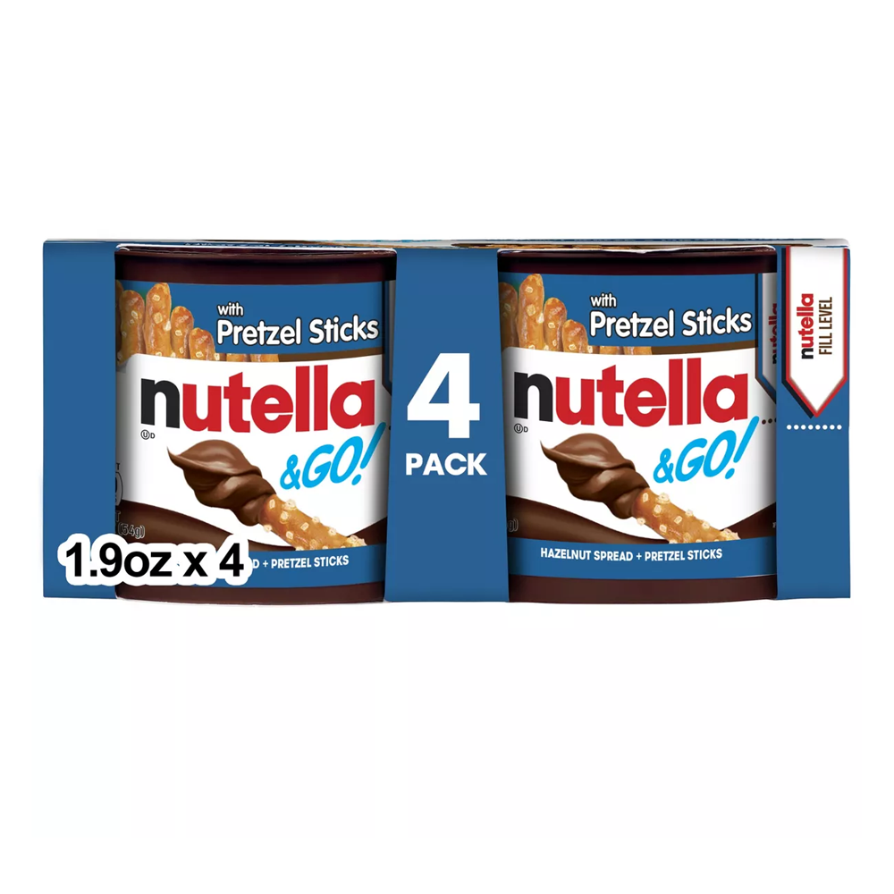 Крендельки Nutella & Go – 4 × 1,9 унции (4 × 53,9 г)